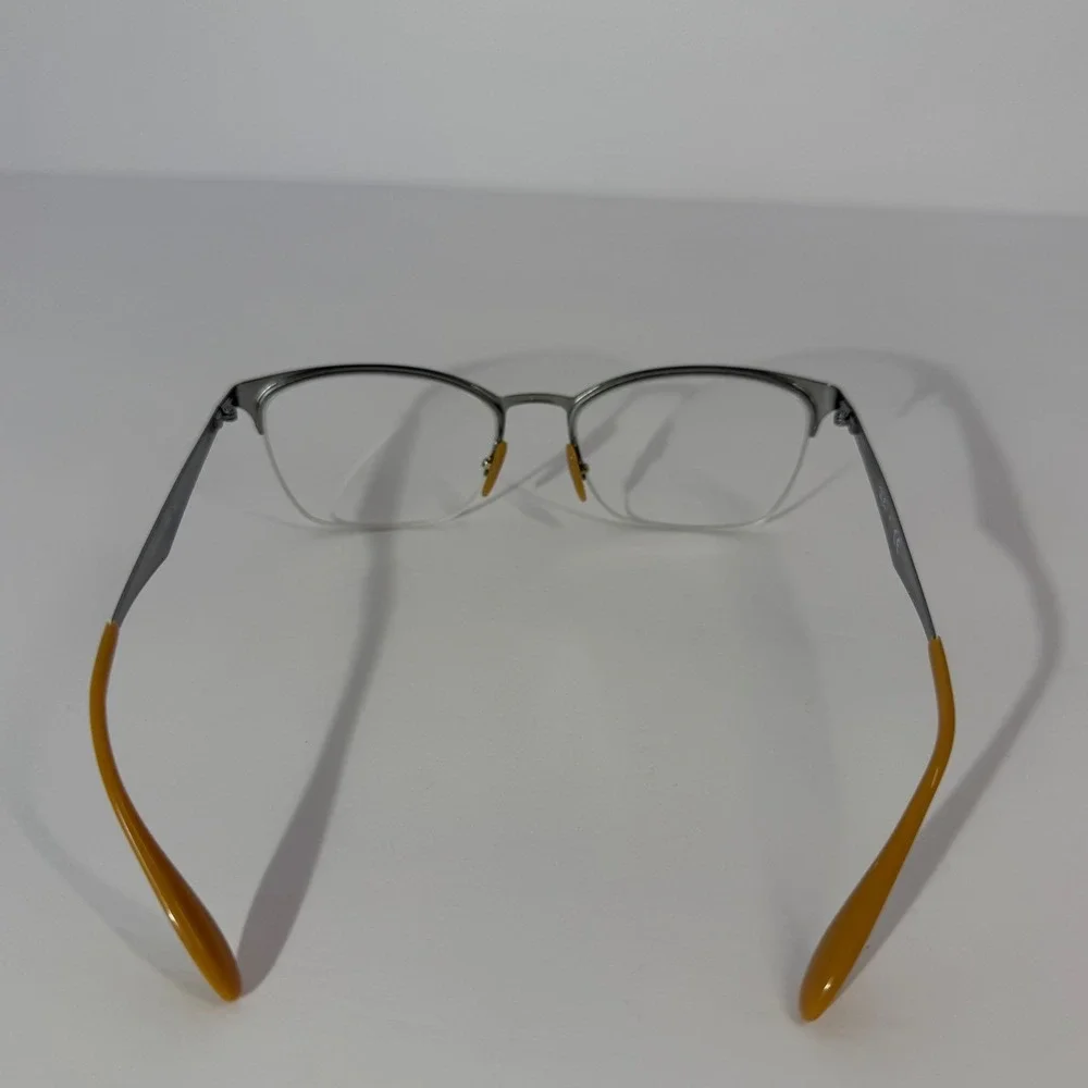 Ray-Ban RB6345 2732 Brown Silver Semi-Rimless Cat Eye Optical Frames 52-17-135